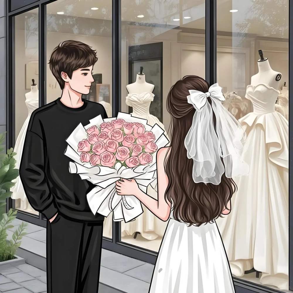 hình anime đôi tình cảm cắt