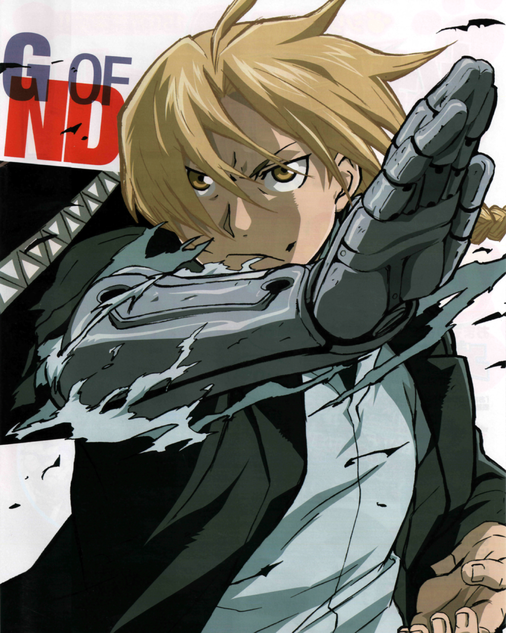 hình edward elric cầm vũ khí