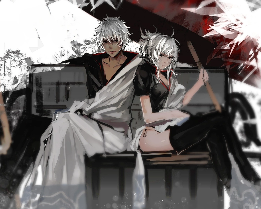 Ảnh Gintoki Gintama phong cách chiến binh