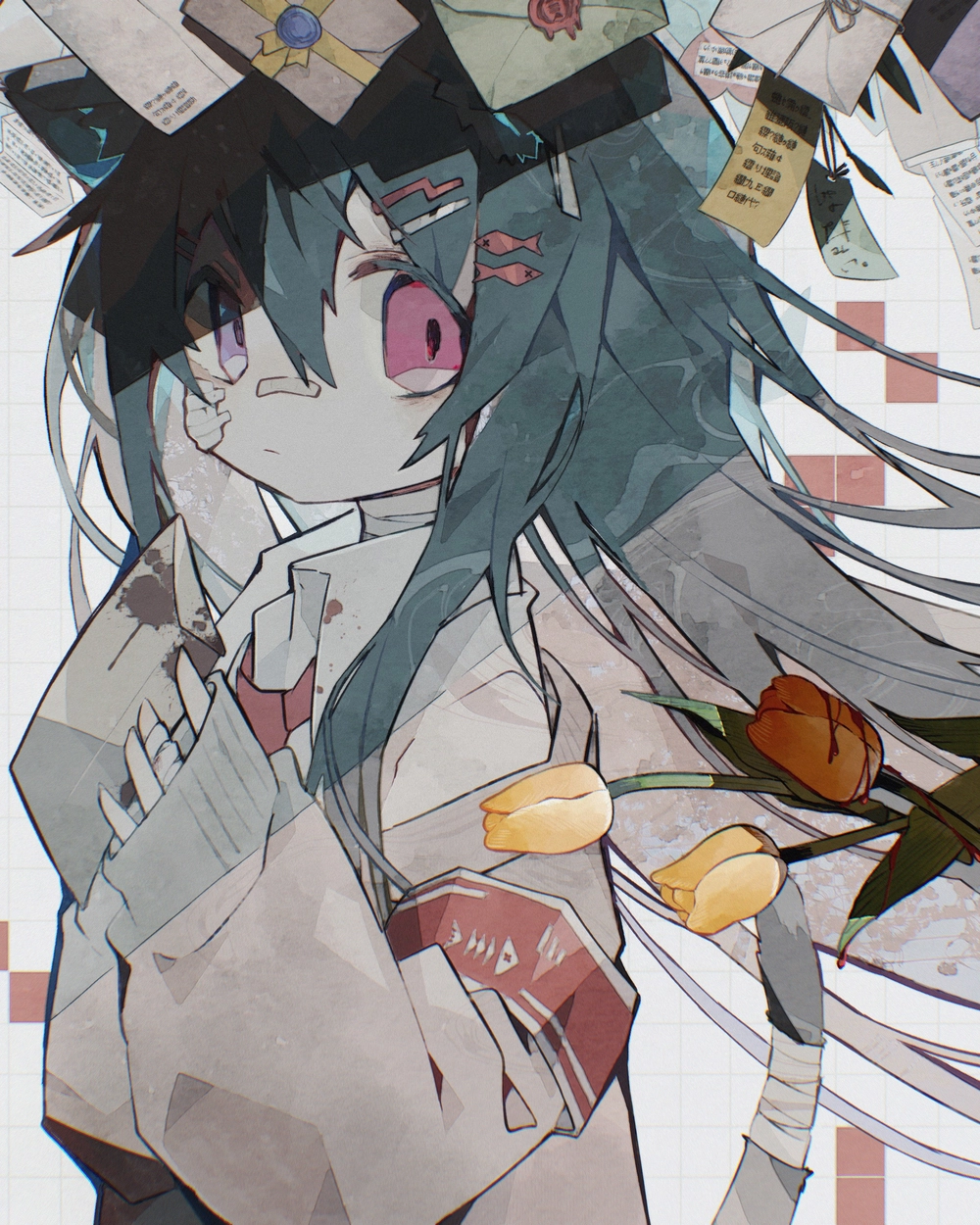 ảnh hoa tulip anime ban ngày