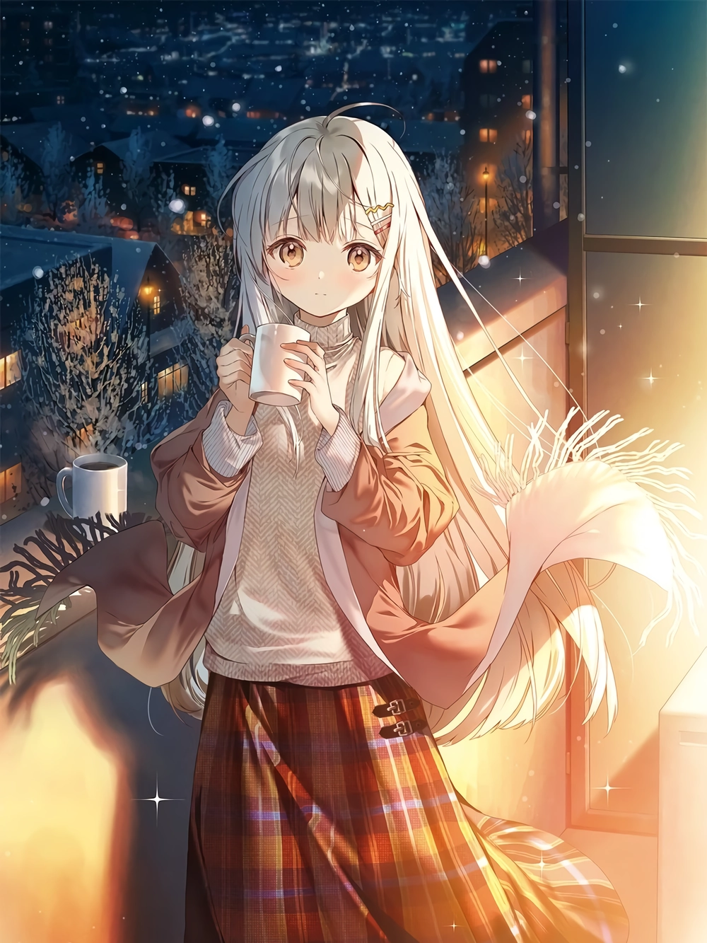 Ảnh Shiina Mahiru ánh mắt trầm tư