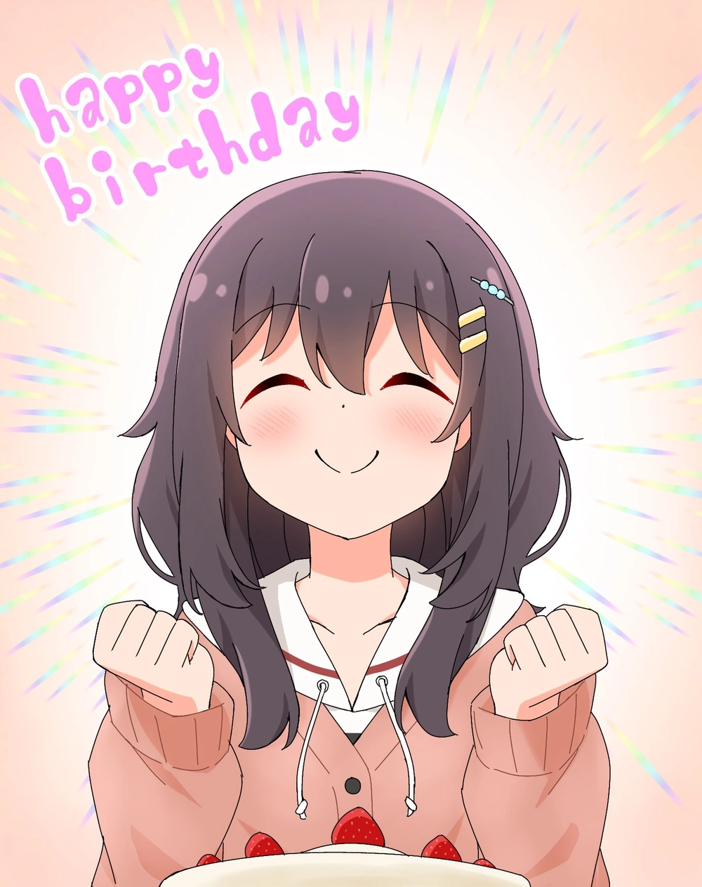 hình ảnh mako kawai anime cười