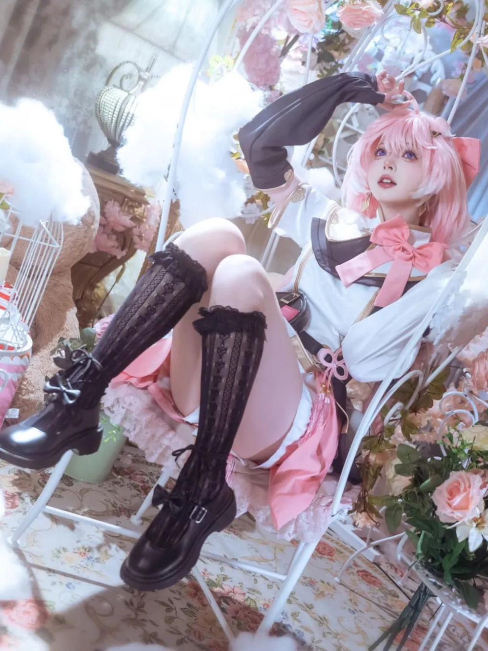 hình cosplay nhân vật Astolfo