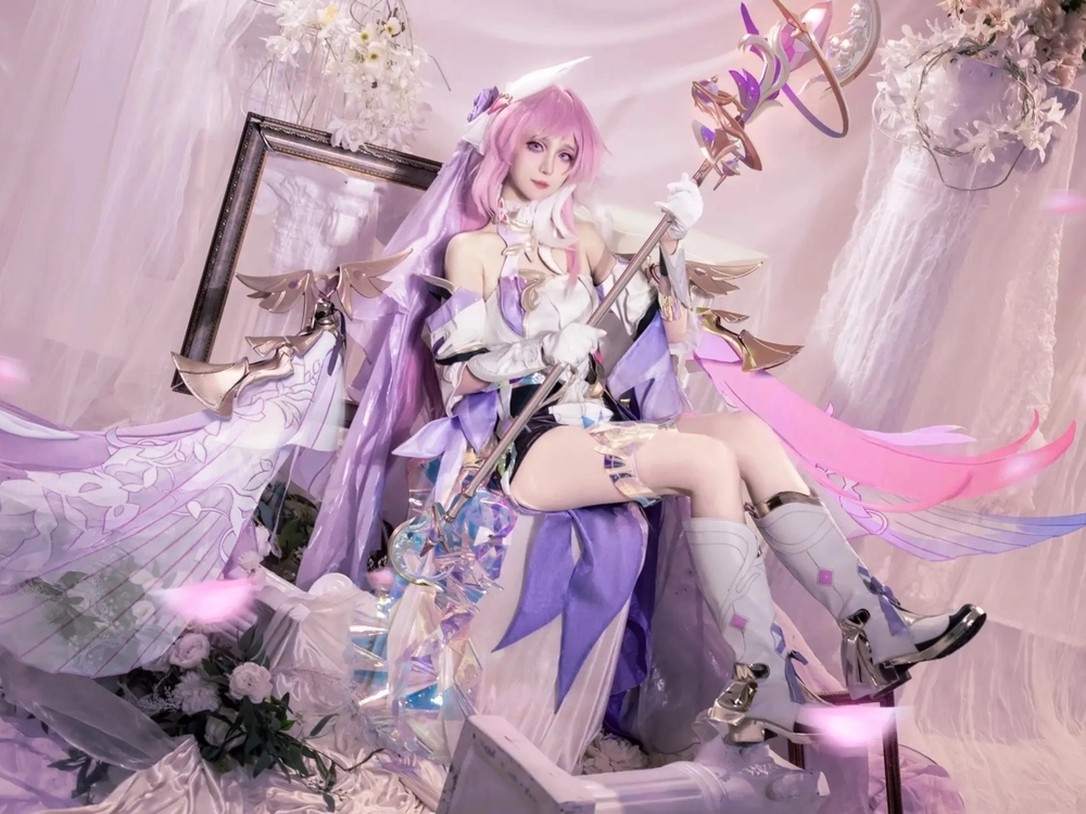 elysia honkai impact cosplay chuẩn nhân vật