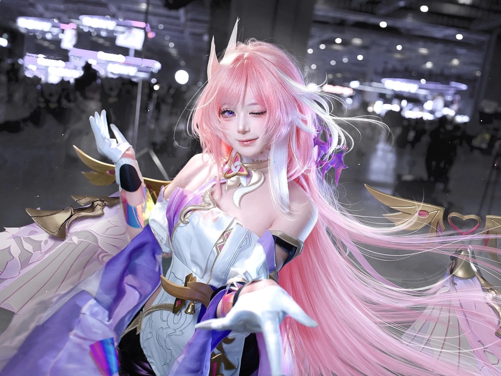honkai elysia cosplay phong cách quyến rũ