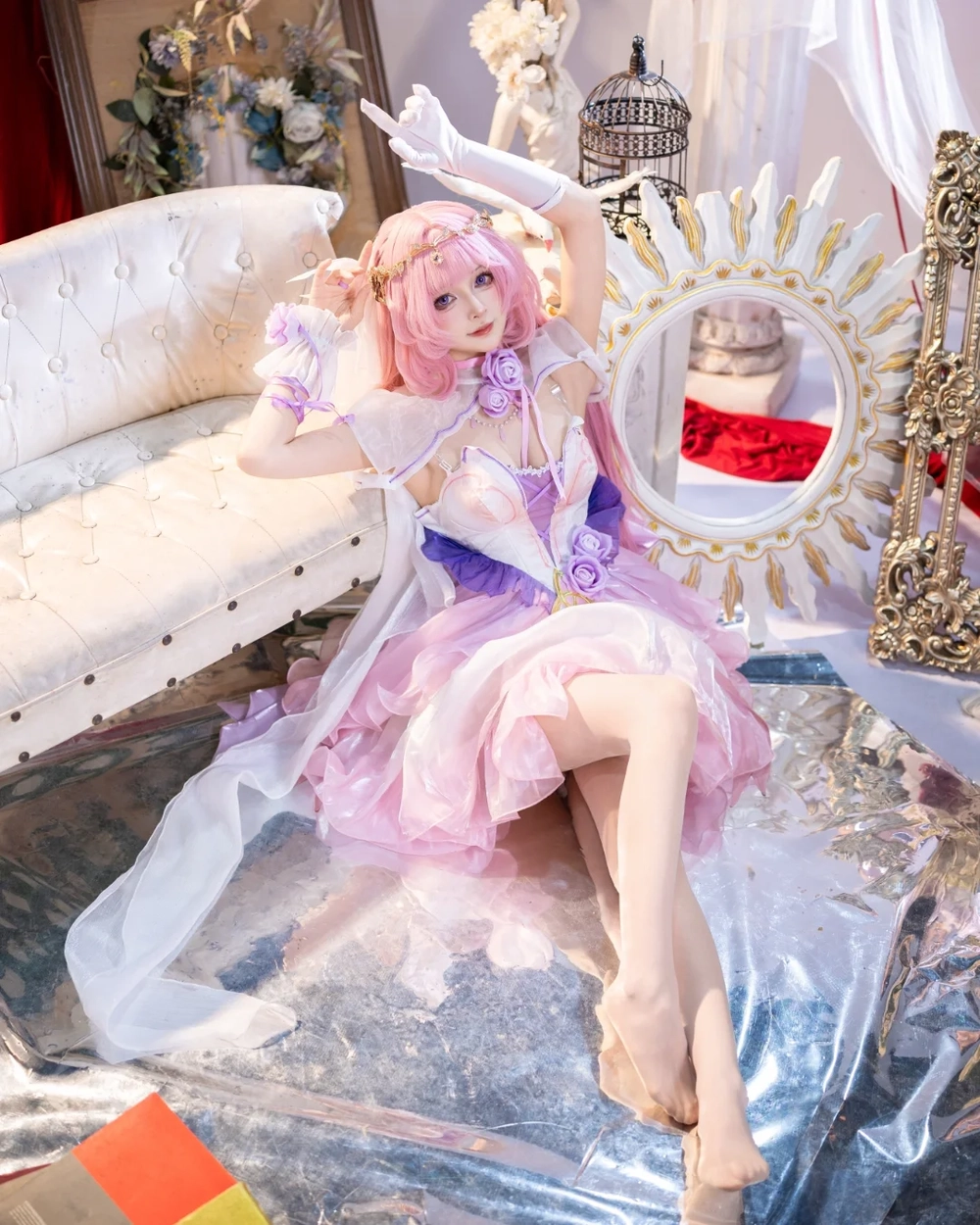 cosplay elysia chuẩn phong cách Honkai