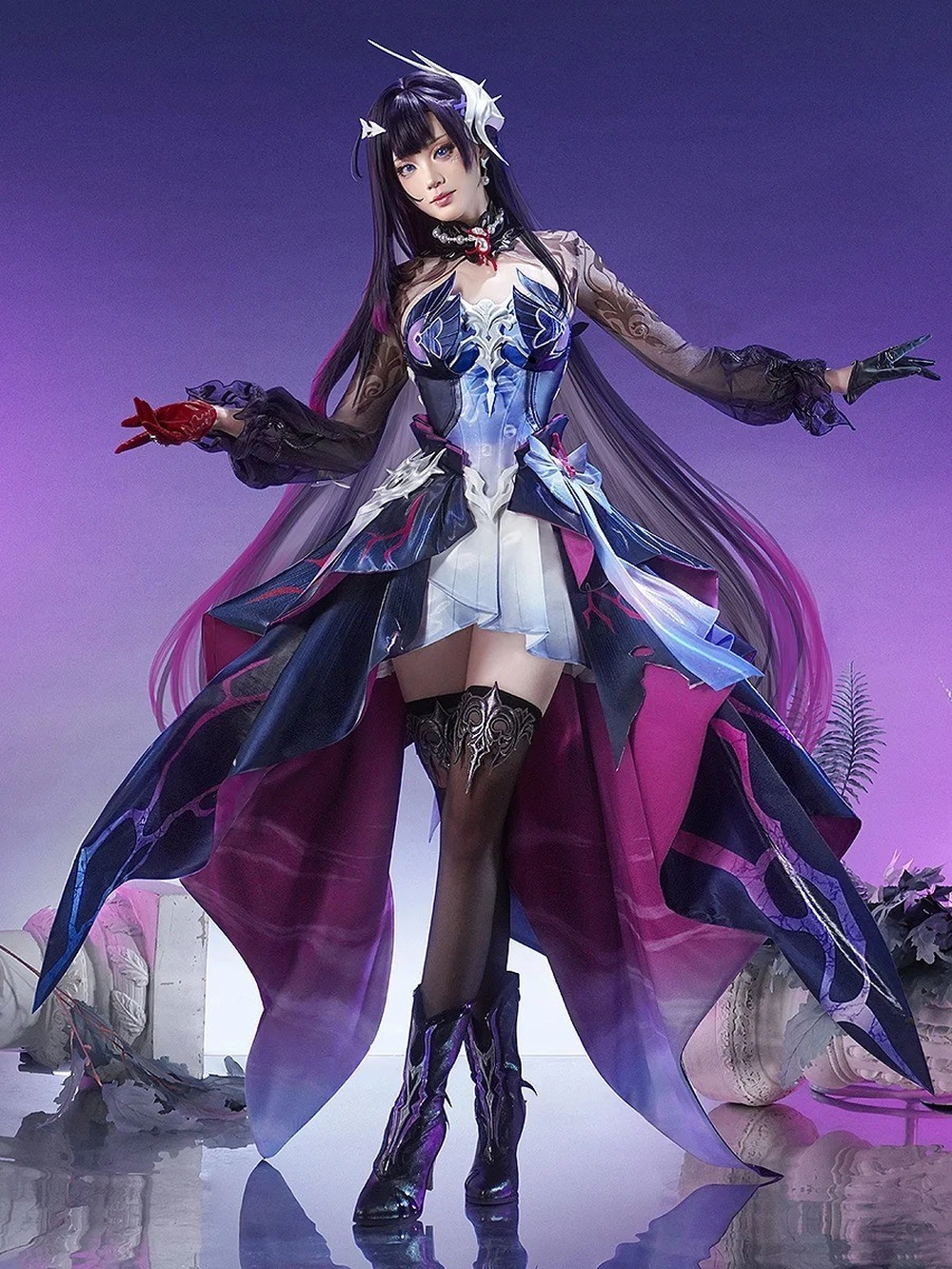 ảnh anime hysilens cosplay thần thái