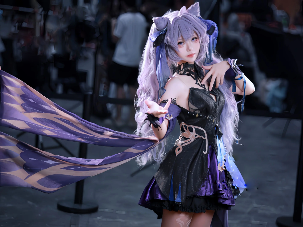 tạo hình cosplay keqing genshin