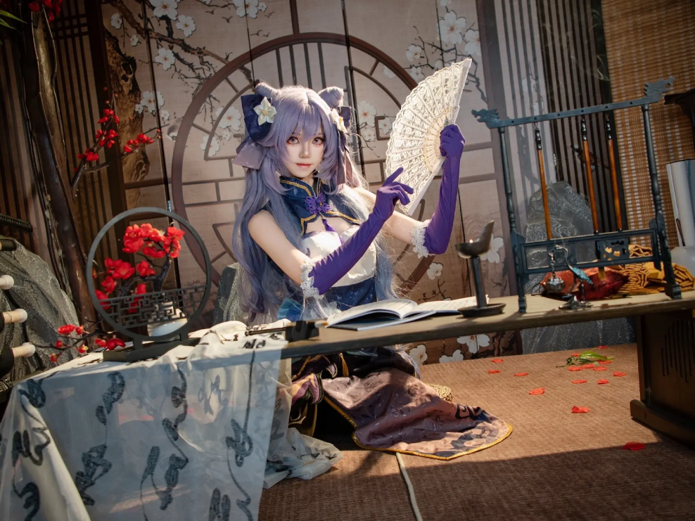ảnh chụp keqing cosplay