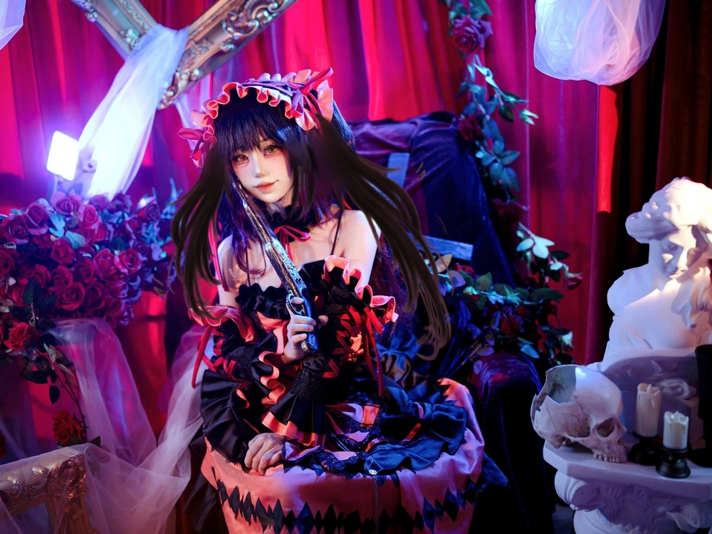 Hình cosplay Kurumi phong cách độc đáo