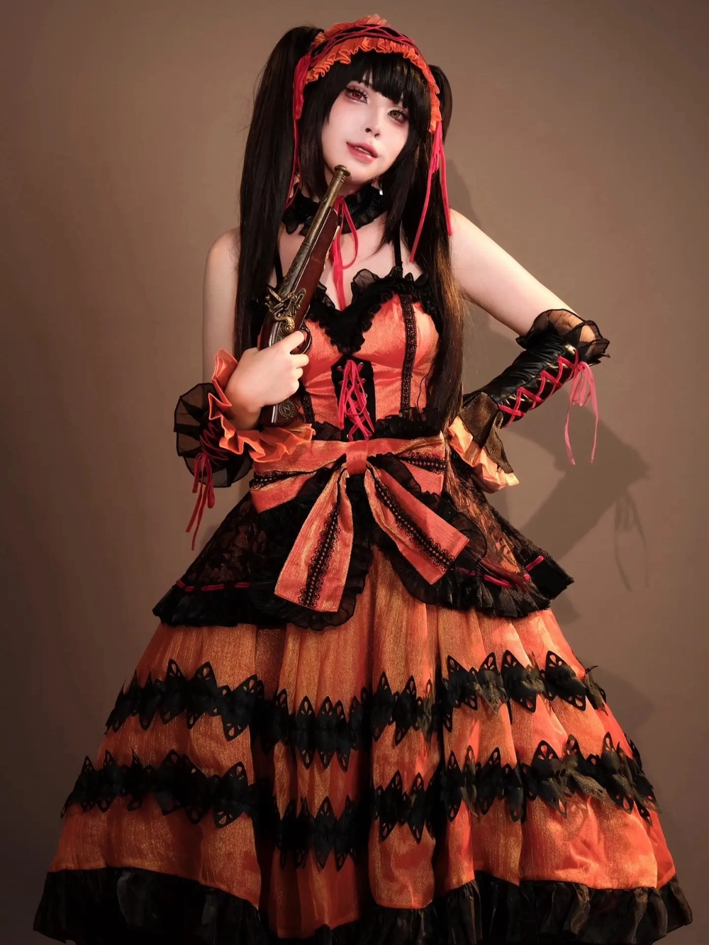 Hình Kurumi cosplay phong cách quyến rũ