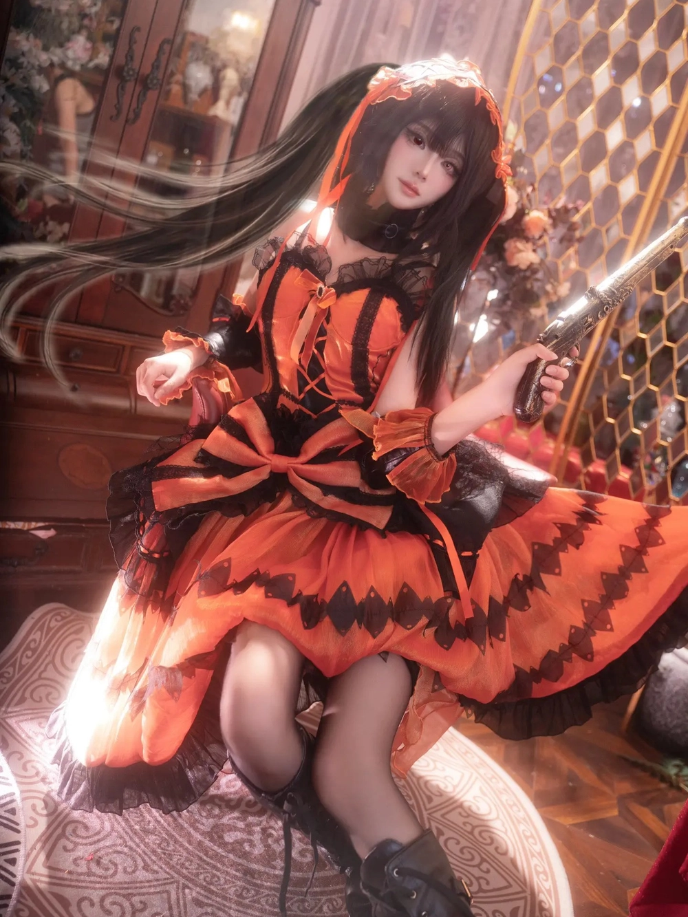 Ảnh Kurumi cosplay trang phục gốc
