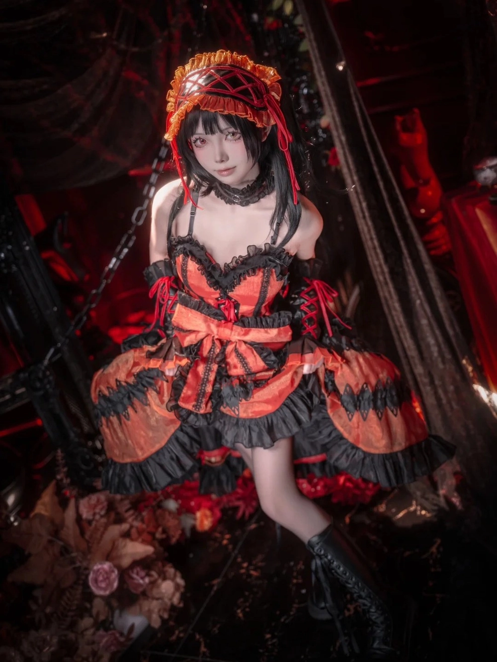 Ảnh Kurumi Tokisaki cosplay anime 4K