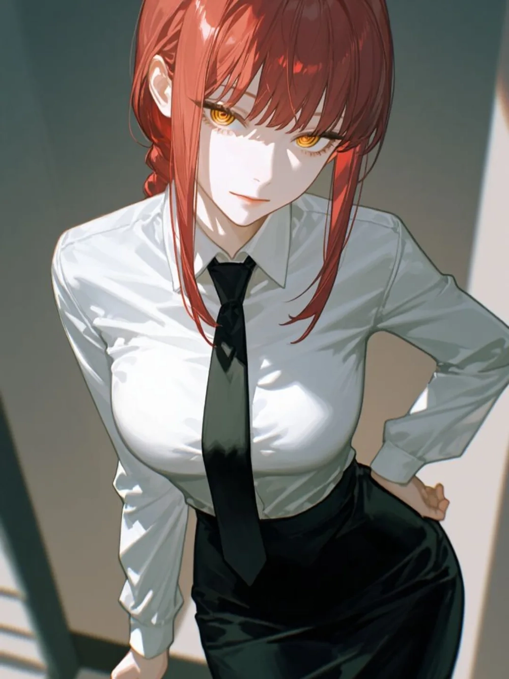makima anime wallpaper sắc nét