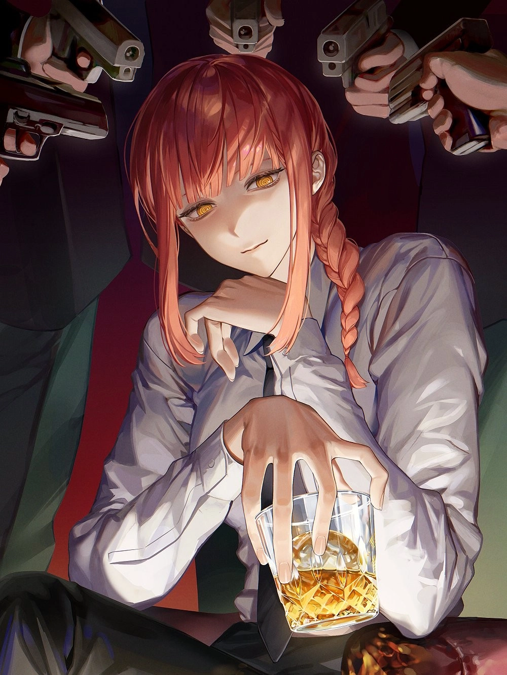 anime makima ảnh dễ thương