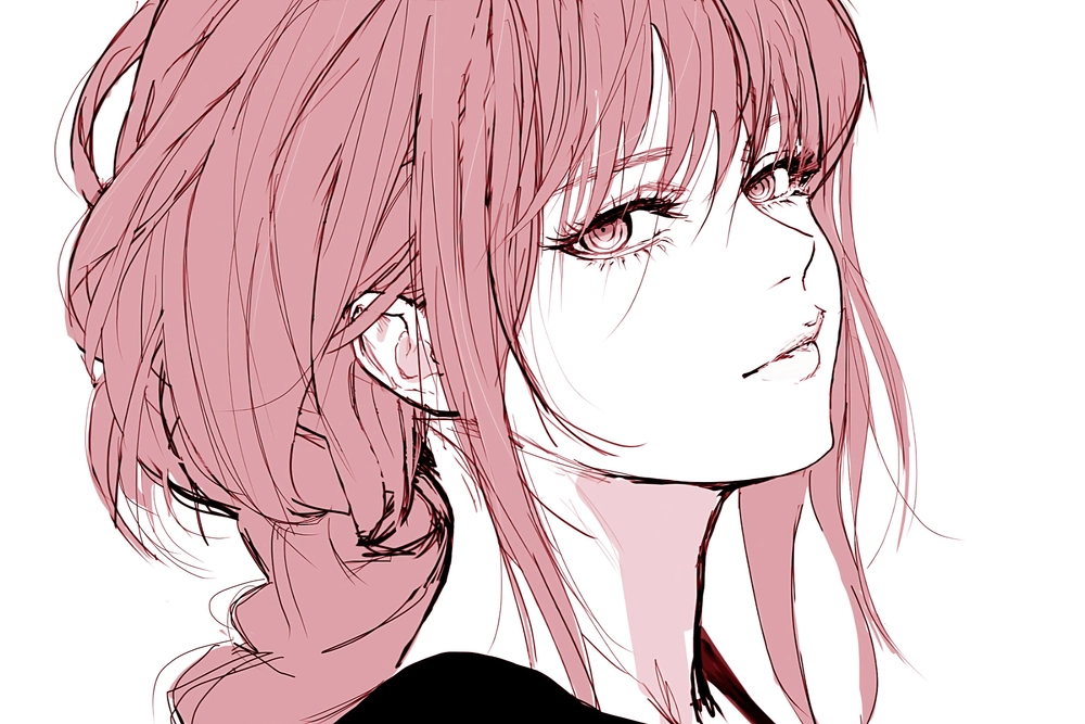 makima anime girl fanart đẹp