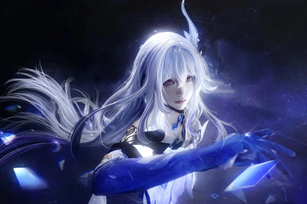 skirk cosplay biểu cảm