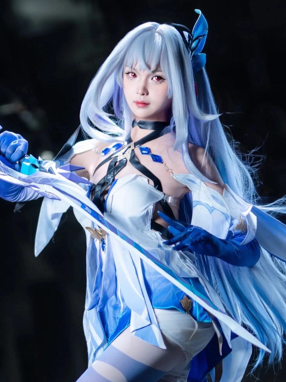 skirk cosplay tóc dài