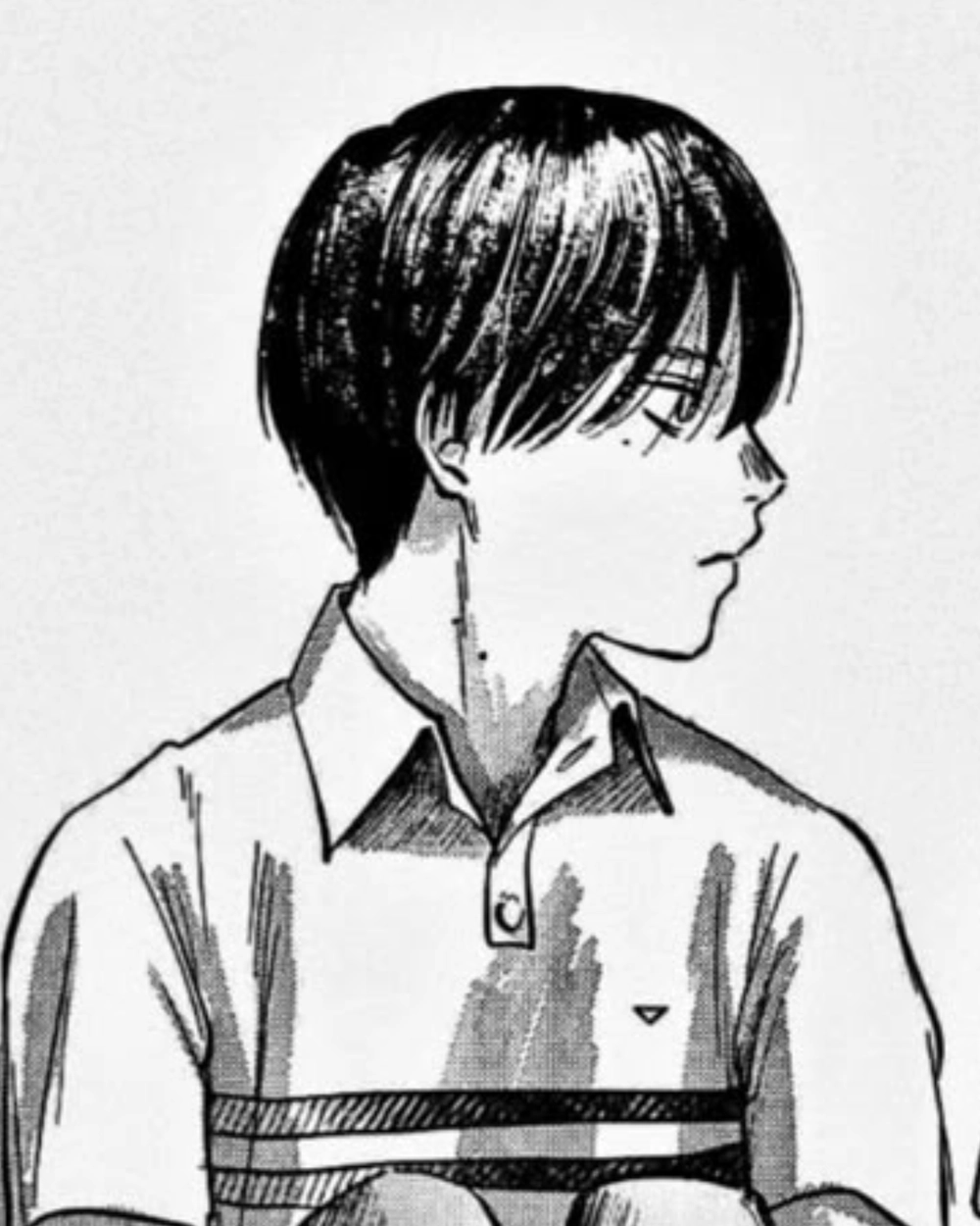 hình Yoshiki Tsujinaka trong anime the summer Hikaru died 