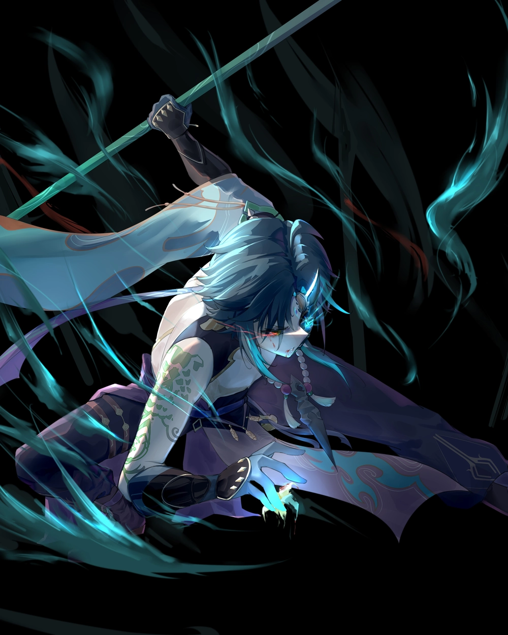 hình nền xiao genshin chibi