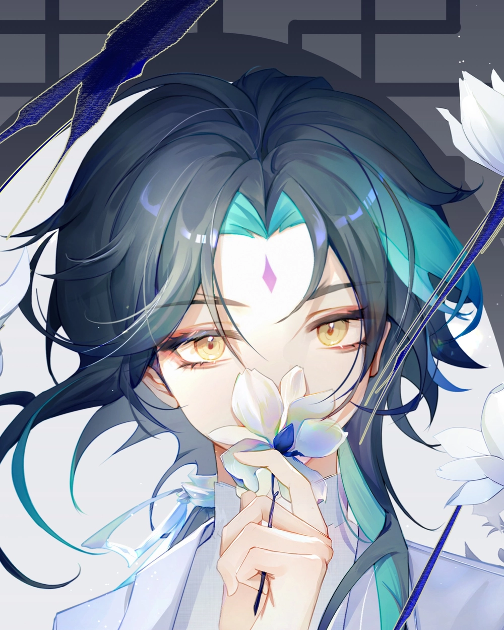 ảnh nền xiao genshin cute chibi