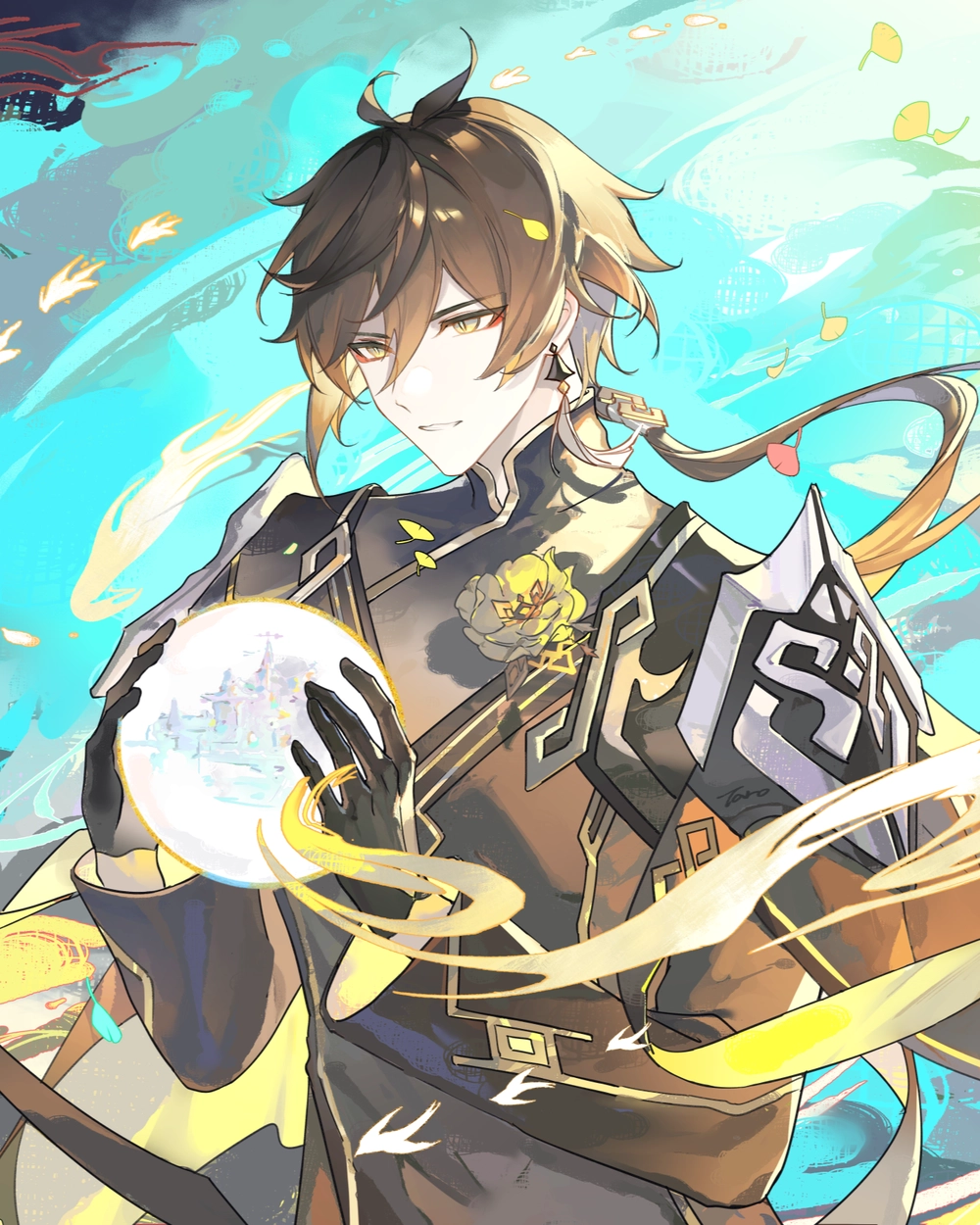 hình zhongli chibi 