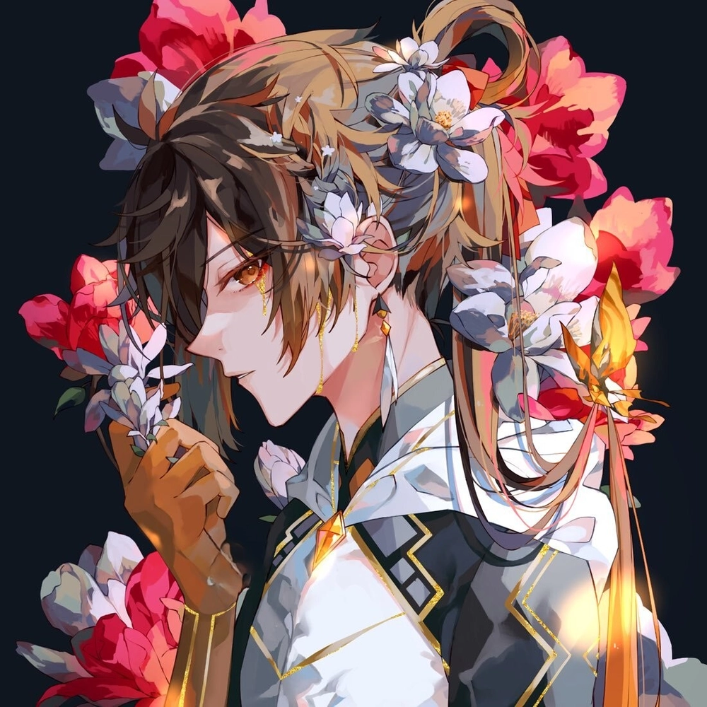ảnh zhongli genshin impact phong cách anime