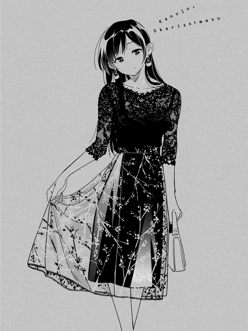 Chizuru Ichinose anime áo sơ mi trắng