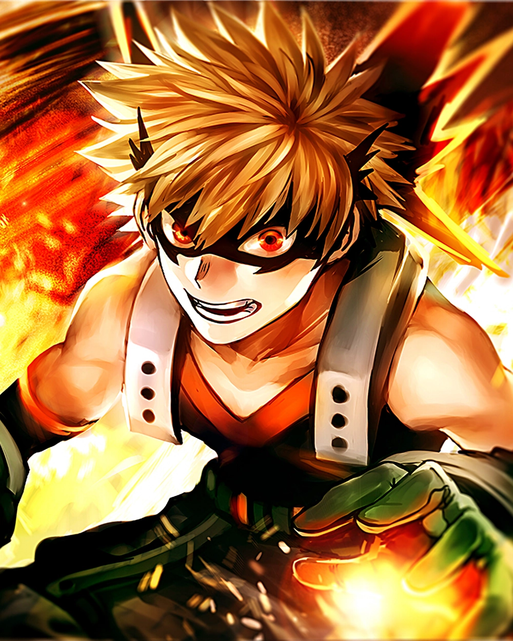 bakugo katsuki nổ năng lượng