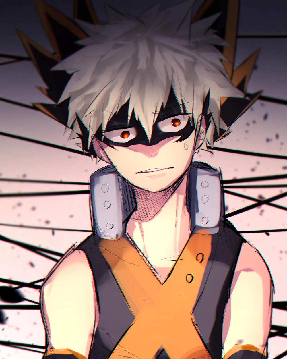 katsuki tạo dáng chiến