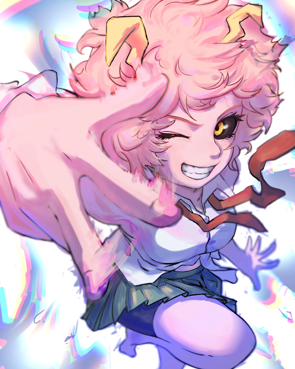 anime mina ashido fanart