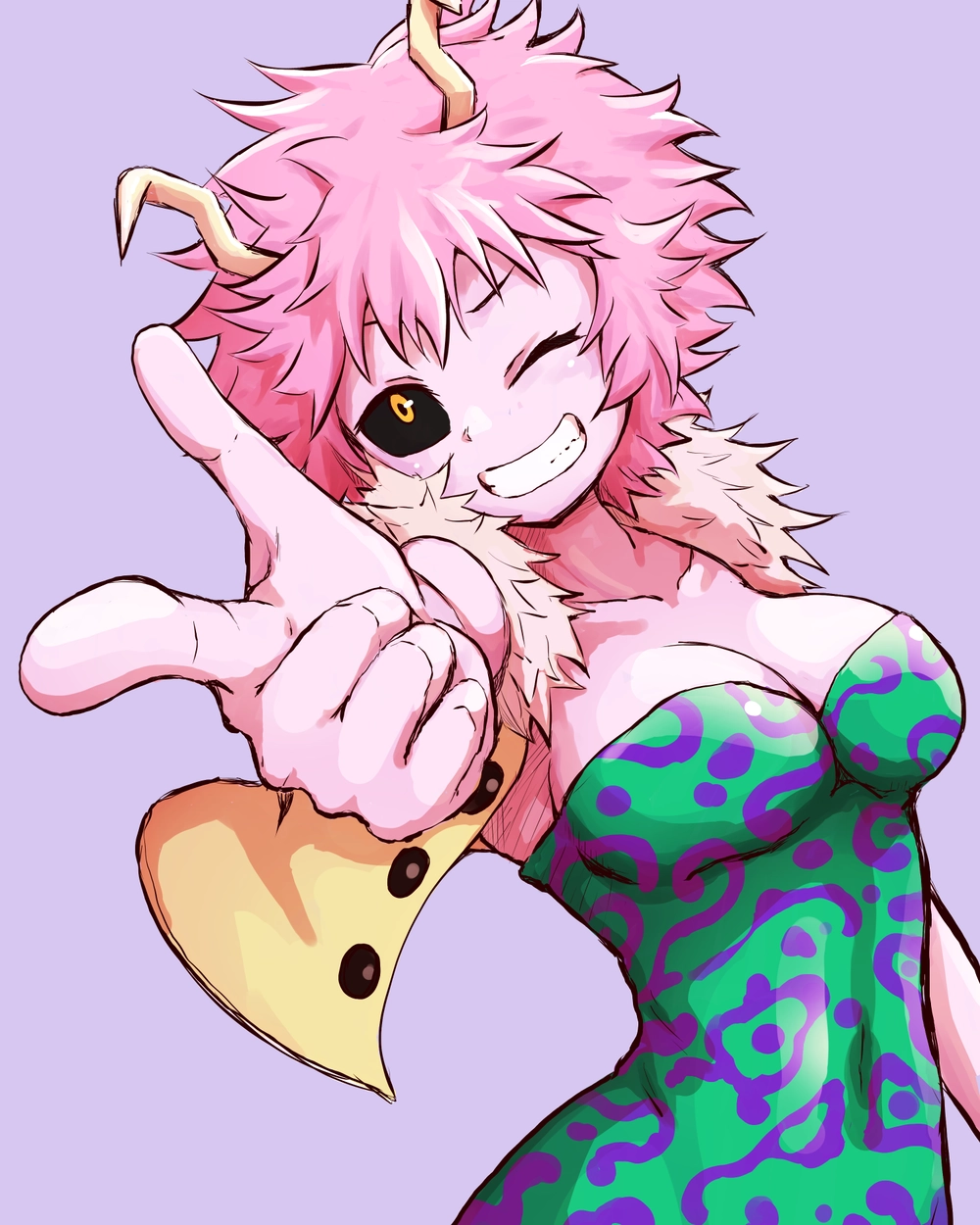 my hero academia mina ashido fanart