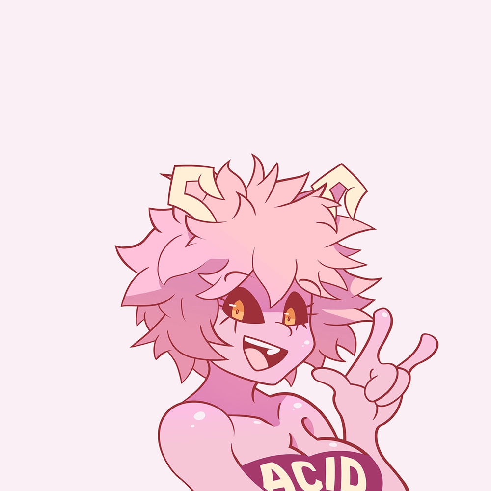 my hero academia mina ashido chibi