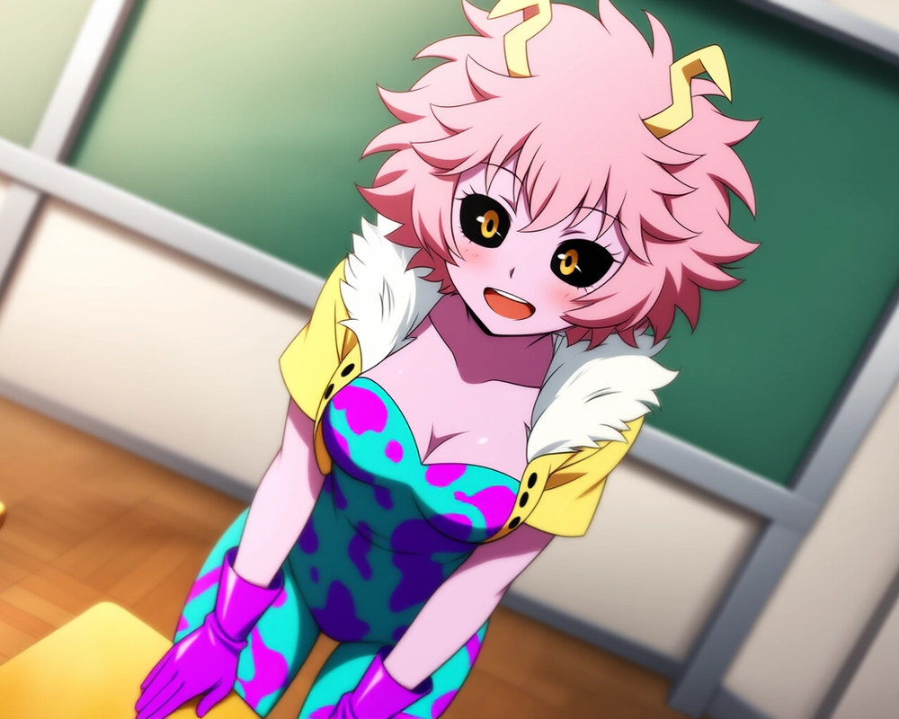 anime mina ashido cute