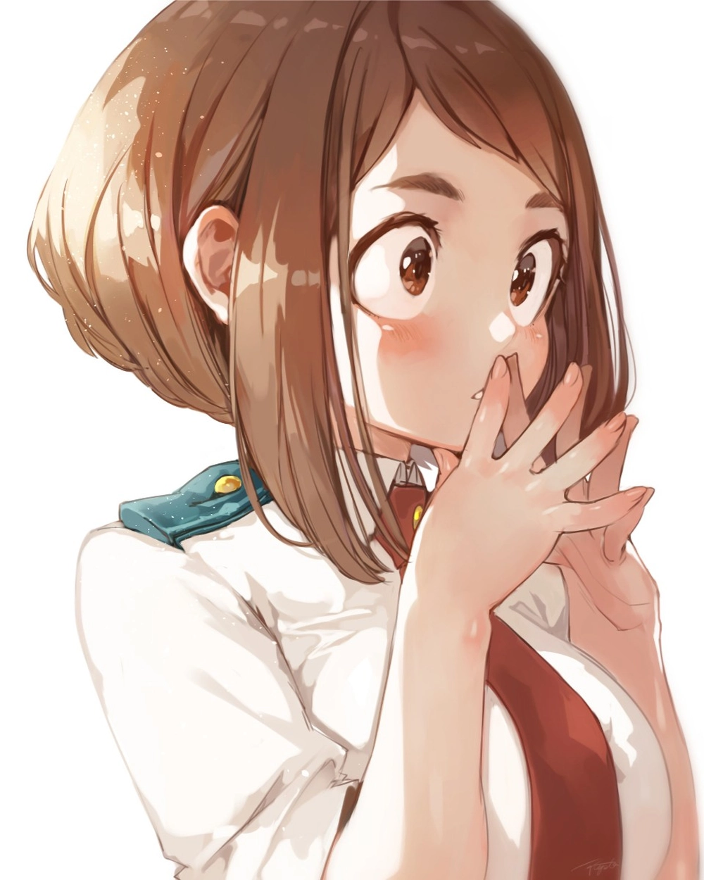 ảnh ochako tạo dáng trong My Hero