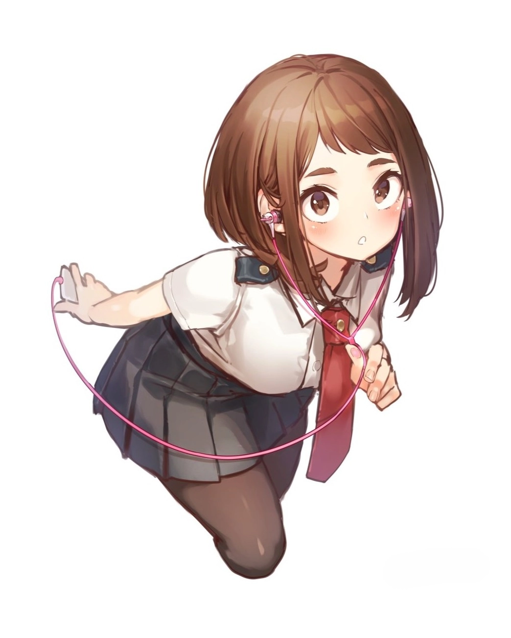ảnh ochako uraraka anime dễ vẽ