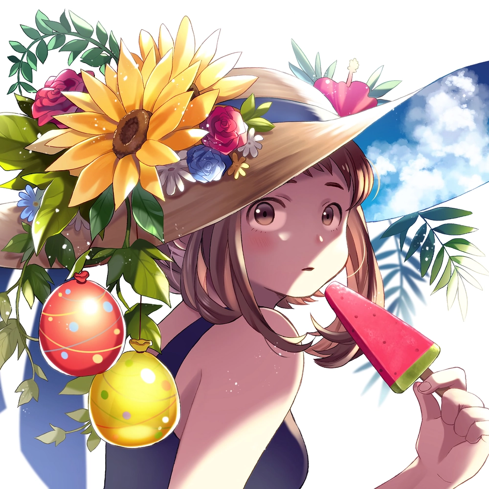 anime ochako tạo dáng ngầu