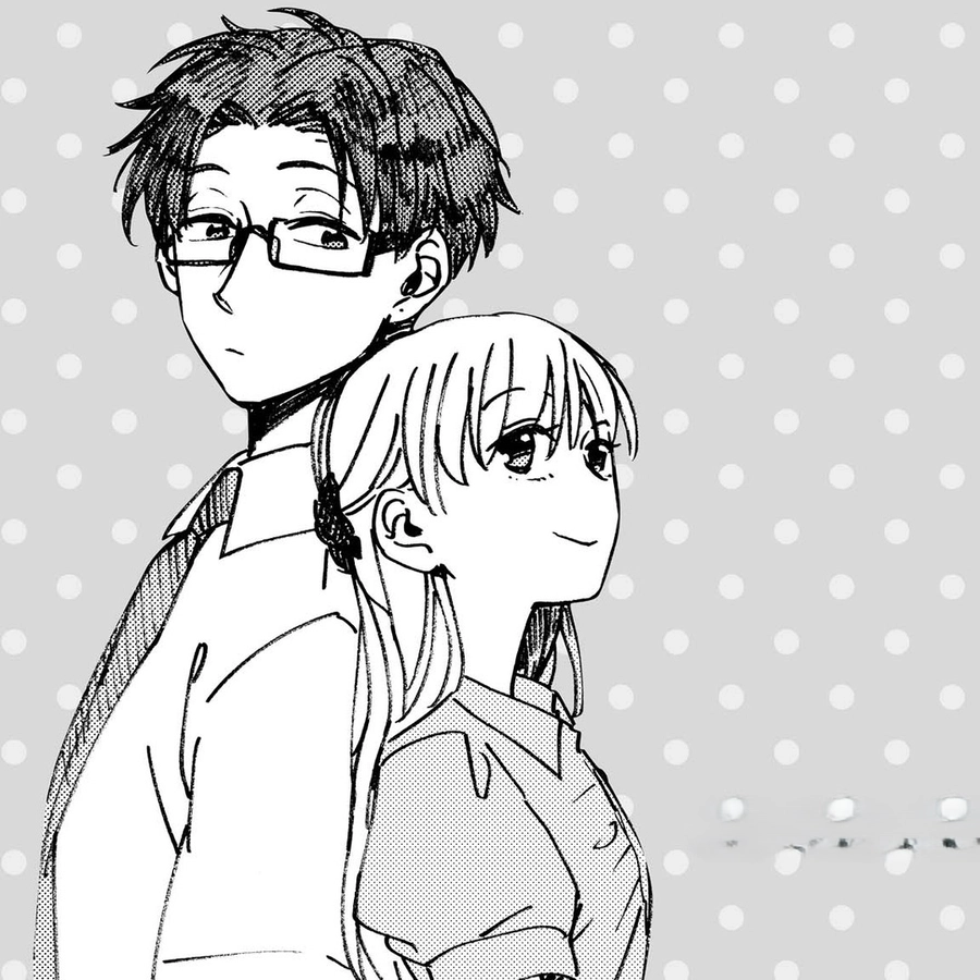 ảnh anime couple đen trắng ngầu