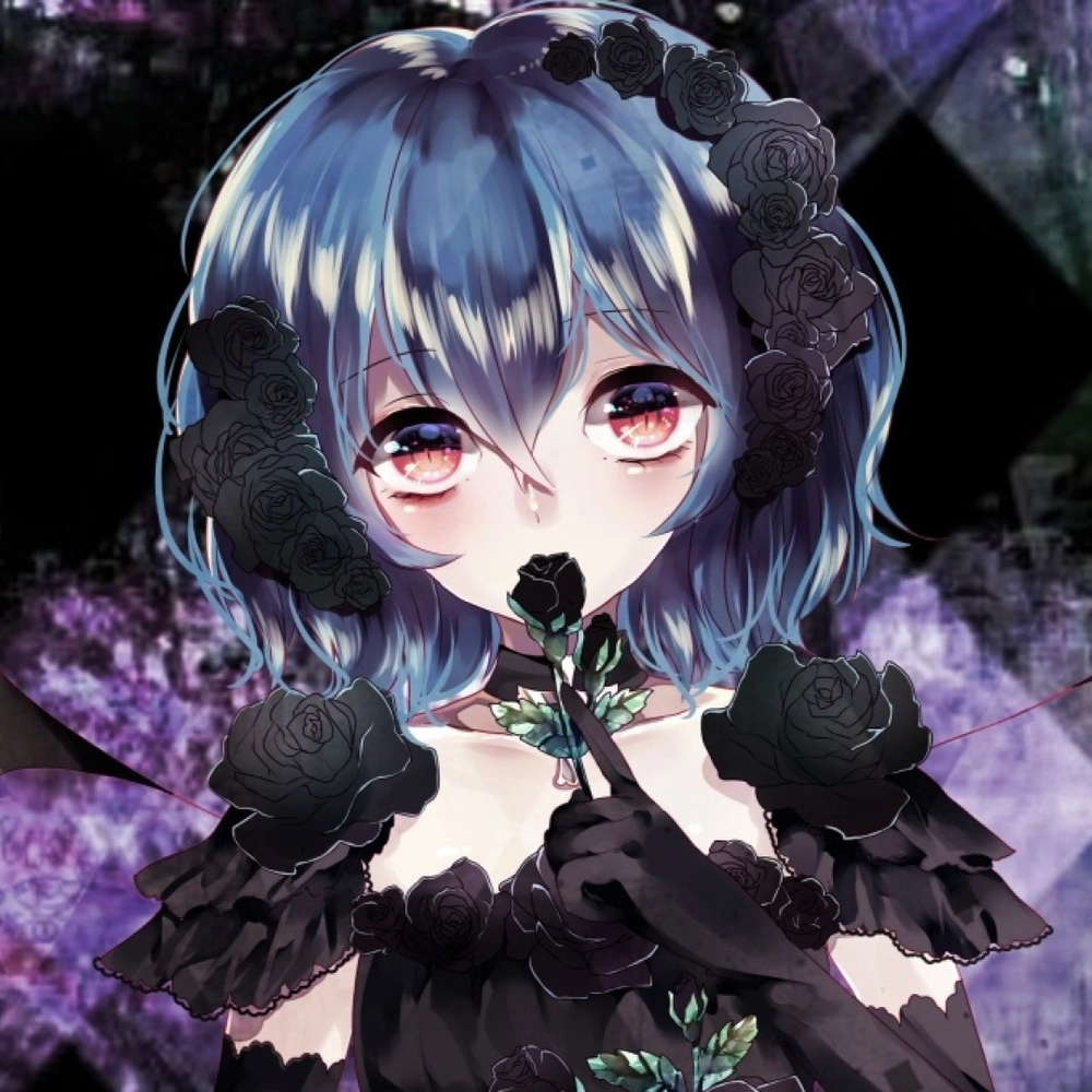 ảnh anime màu đen nền tối