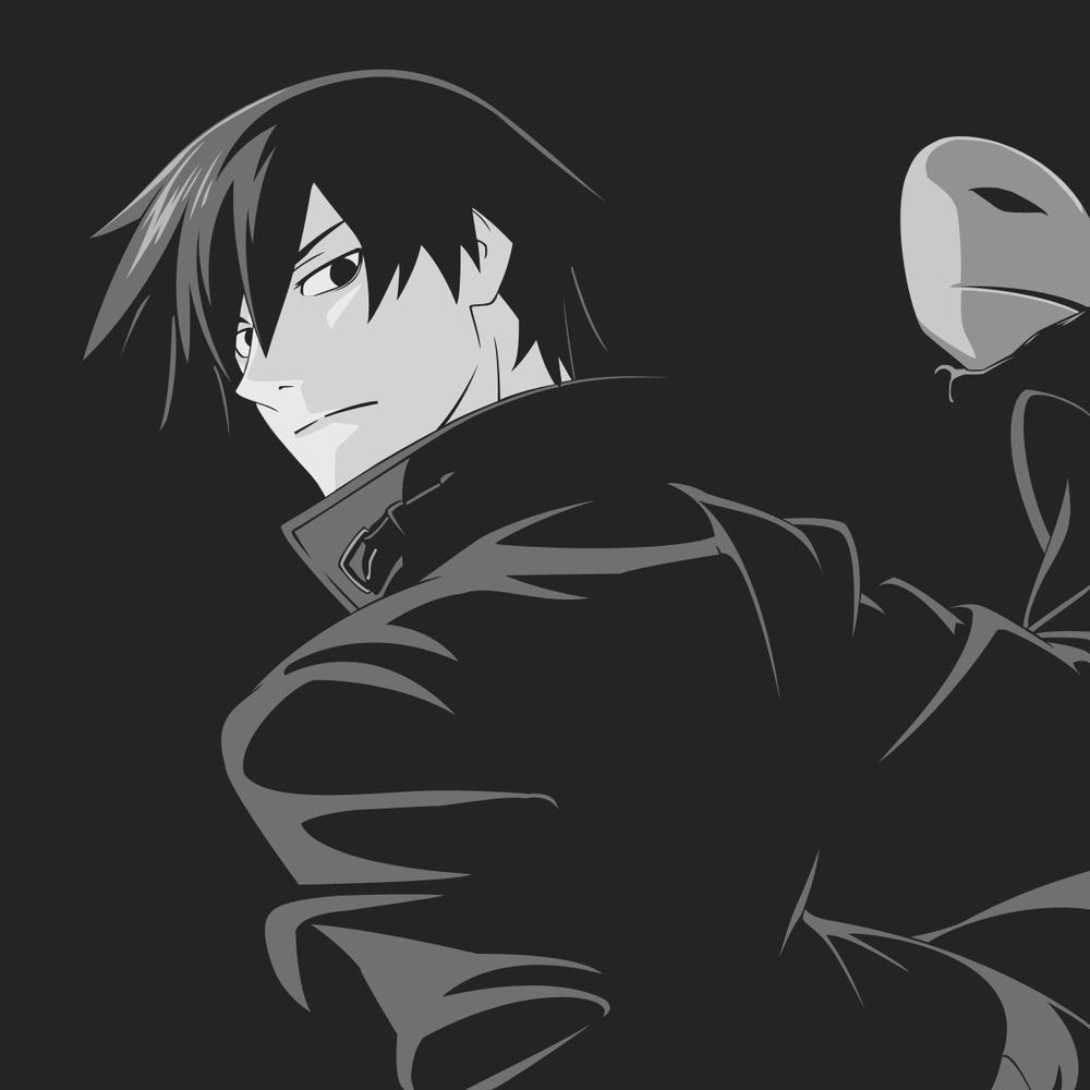 ảnh anime màu đen deep