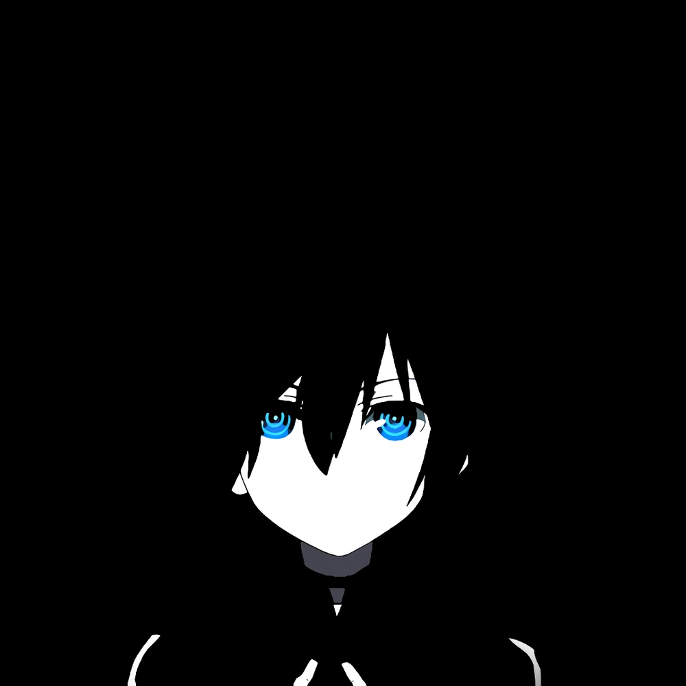 ảnh anime màu đen buồn nhẹ