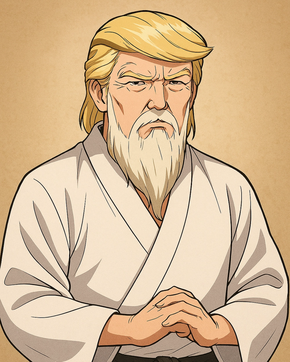 donald trump anime art ấn tượng mạnh