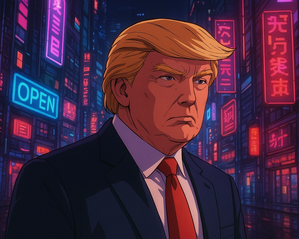 donald trump anime siêu ngầu