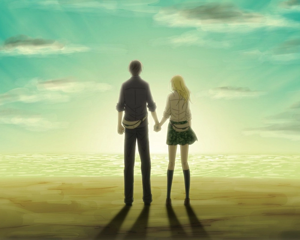 ảnh nắm tay anime cảm động