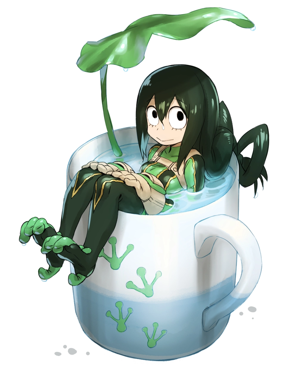 tsuyu asui anime art