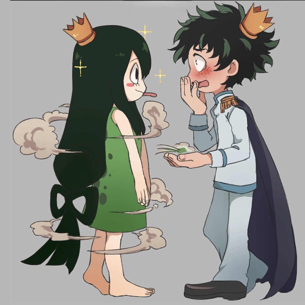 ảnh tokoyami x tsuyu asui ngọt ngào