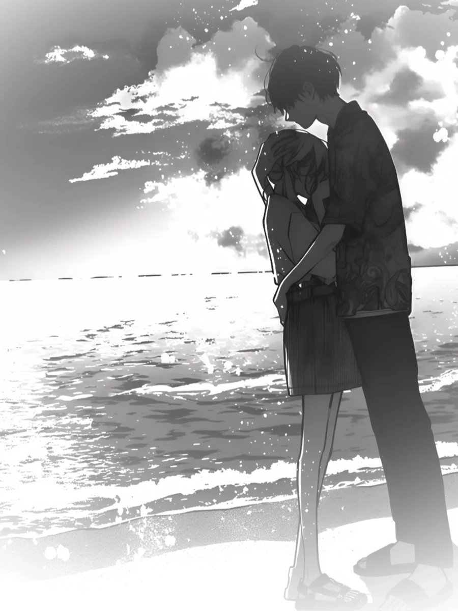 anime đôi trắng đen giản dị