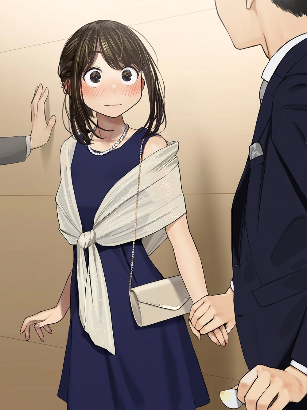 anime nắm tay giữa tuyết