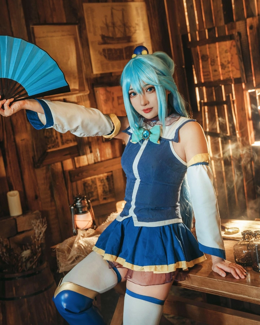 cosplay aqua konosuba ngoài đời