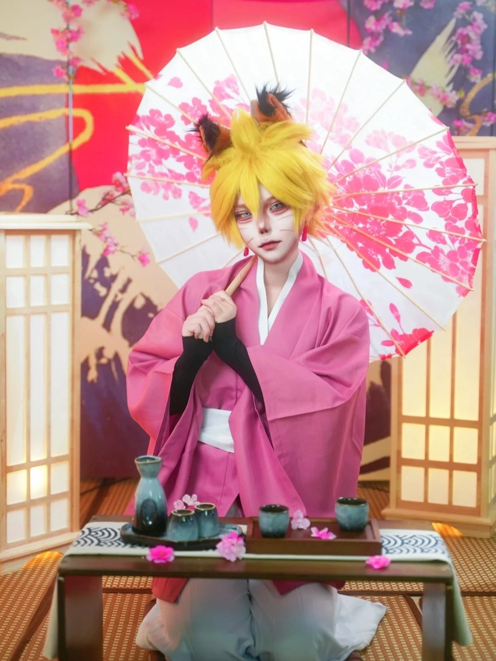 anime kimono cosplay lung linh